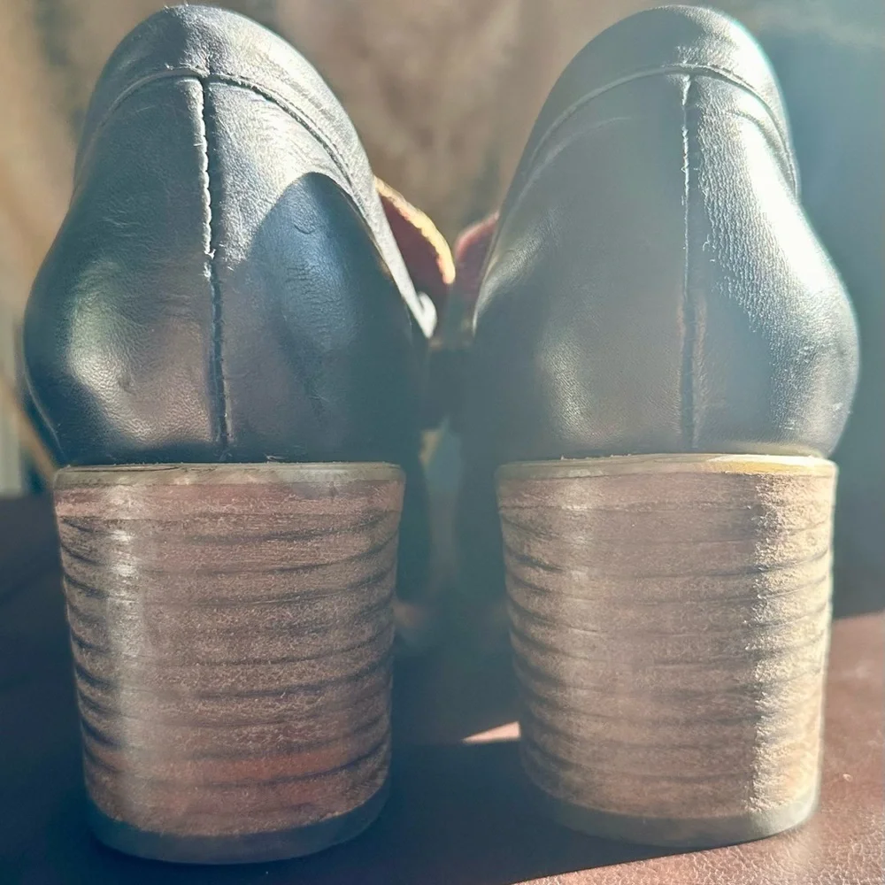 FREEBIRD by Steven - Bristol in Navy Multi, Heeled Loafer Size 8. - Picture 3 of 5